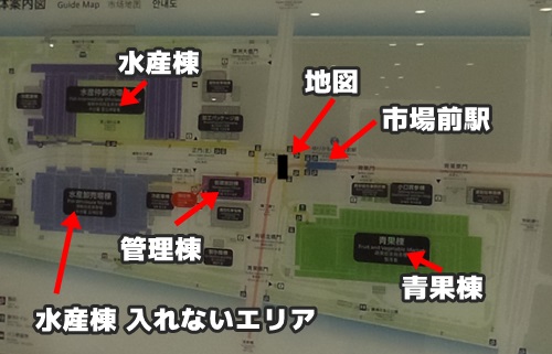 豊洲市場 見取り図