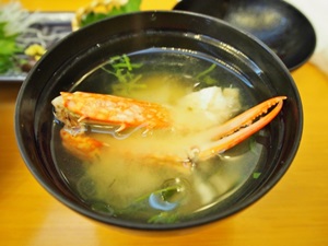 カニの味噌汁